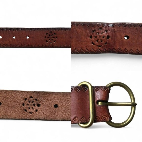Vtg Lucky Brand Leather Belt - Picture 4 of 4